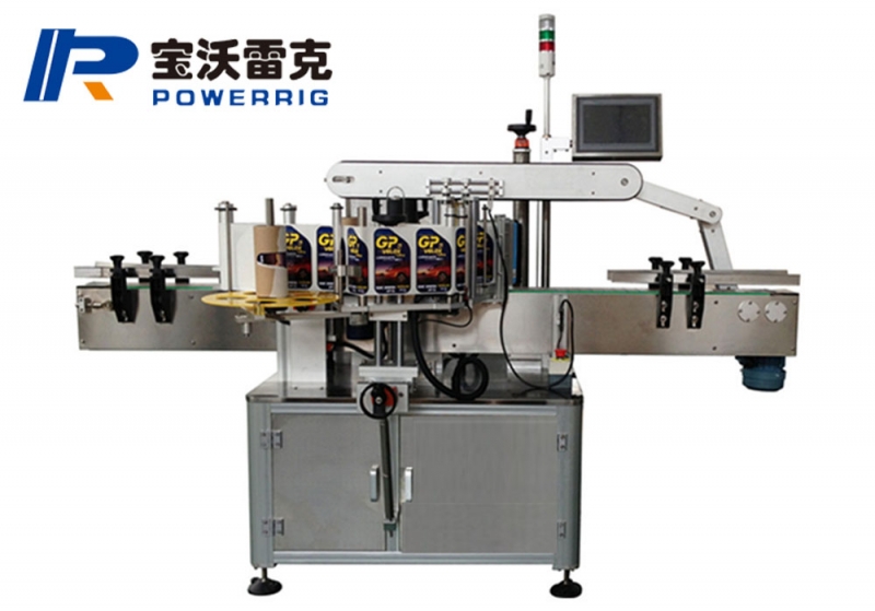 Double Side Sticker Labeling Machine ( Speed 20-180 pcs/min )